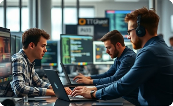 Developers working