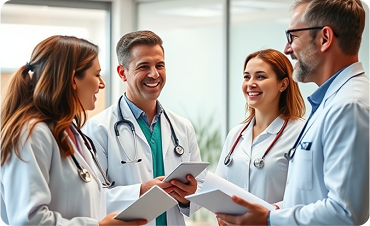 Medical professionals meeting